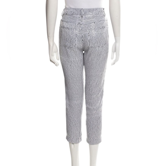 Sandro Black and White Sequined Pants Paris size 36 - Picture 3 of 9